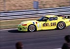 The arrival of the Vipers at Le Mans brought an interesting quote from Autosport at the time:  "Opposition to Porsche and Venturi in the top GT class at Le Mans will come from an unlikely corner - two truck-engined Dodge Vipers."  The two cars were entered by the French Rent-A-Car team, and this yellow version was driven by Rene Arnoux, Justin Bell and Bertrand Balas.