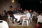 The Tourists enjoyed an excellent meal in the garden at the Auberge de la Madeleine. 