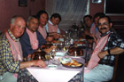 I guess there's always going to be a shot which you don't necessarily want to post, but you feel you ought to - and this is it!  The Tourists, moi included, all dressed up ready for the lobster in whisky sauce - and yes, it really was good!!