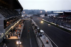 As dawn really takes hold on Sunday morning, I'm back in my lofty perch at the top of the "Welcome" building......