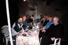 The Tourists pose for a team photo, kindly taken by our excellent waiter.