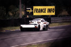 My last shot of the (then) leading 17 BMW. I believe this was taken on it's last completed lap. On the next lap the car went off in the Porsche Curves when a roll-bar link came loose and wedged the throttle open.