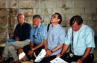 We did visit the famous abbey.  Here, Terry, Pierre, Martin and Ian look suitably impressed.