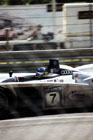 This shot of Michele Alboreto in the 7 Audi was the one which I ultimately used for my t-shirts for the 2001 race. In a sense out of respect for the Italian, who was killed while testing for the race.