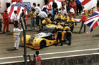 The car which so many Brits had come to see - the Dewalt Racesports Salisbury Morgan Aero 8 of Stanton, Hyde and Hay, which Richard Hay qualified 46th in 4m16.847.