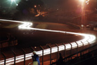 From my position in the grandstand, I was able to take a few light  trail shots - although (as I've said so many times before), for the amateur photographer at Le Mans, the debris fencing makes this sort of thing pretty difficult!  Can someone get me a Press pass???!!!