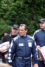 The very experienced Alain Ferte starting for the 13th time in the 99 JMB Racing Ferrari.  He made his debut in the race 25 years ago.  To his left is team-mate Ben Aucott