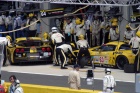 The two Corvettes also made a visit to the pits before the formation lap.  The #63 car qualified 1st in class thanks to a 3'47.668 lap by Jan Magnussen