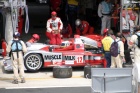 The rear bodywork is off the Lola.  They lost just 4mins 23 secs repairing their damage....