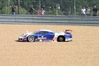 Although the Saleen #50 of Christophe Bouchut, Patrick Bornhauser and David Smet was able to qualify second in GT1, it couldn't show that kind of pace in the race.  It wasn't helped when it lost a wheel right in front of us......!