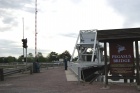 ....outside the cafe next to the famous (but replacement) bridge.....