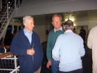 Time for the off on the Normandie as Nick, Alan and Martyn enjoy a beer...