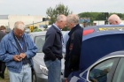 Arrival at last in the garage rouge at Le Mans!