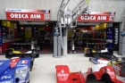 The Oreca Aim pits.  #11 was crewed by Panis, Lapierre and Ayari and qualified 16th.