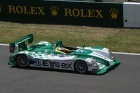 Rolling up to take his position on the dummy grid is Emanuel Collard, an ever-present at Le Mans since his debut in a Porsche in 1995.