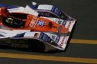 Jean de Pourtales runs into the pits in the #39 Lola Mazda he shared with Hideki Noda and Matthew Marsh.