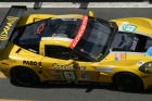 The #63 Corvette rumbles through the pits, the two cars easily distinguishable for once this year...