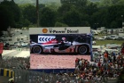 Alexandre Premat goes off at Indianapolis in the #3 Audi, just minutes into the race....